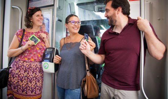 La city card dans le tram