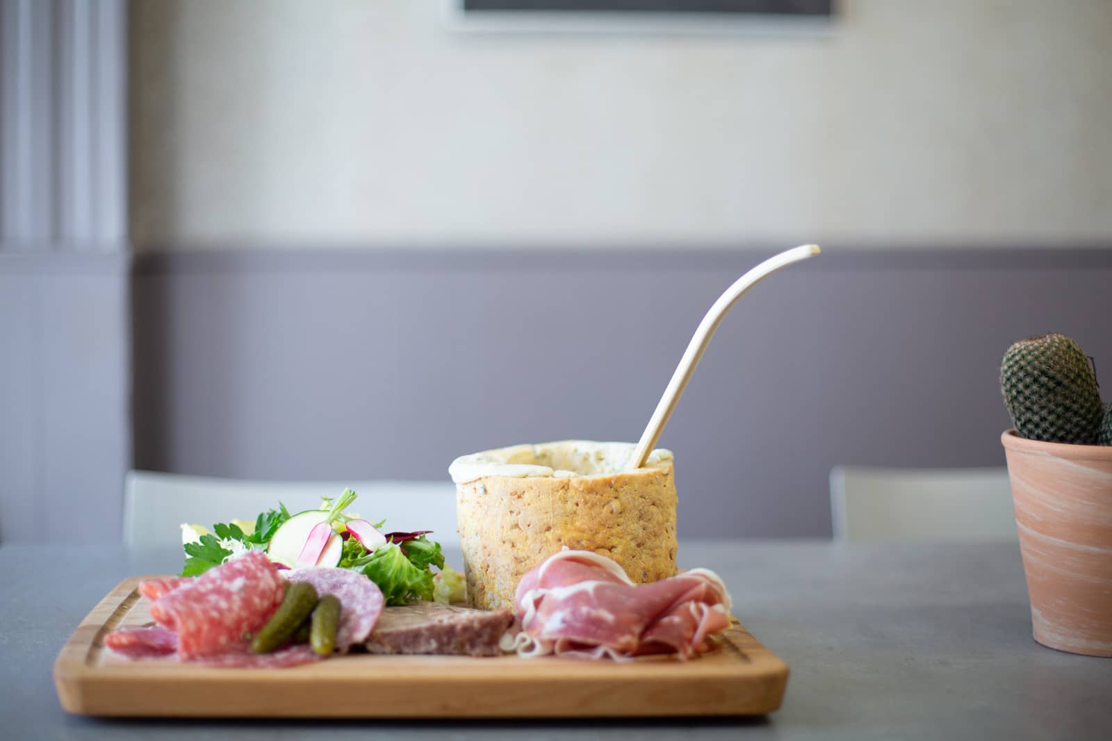 Fondue à la fourme de montbrison au bistrot gaga