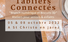 Tabliers connectés "Brunch numérique & Biscuits 3D"