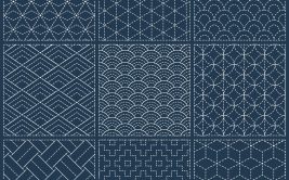 Broderie Sashiko grand modèle