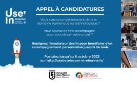 Appel à candidatures Incubateur Use'In