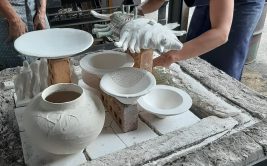Visite des fresques céramique à Arte Diem