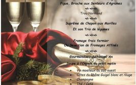 Repas de Fêtes Spécial Réveillon à la Barollière