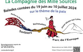 Balade contée dans le Parc Valjoly à Sorbiers par la compagnie des mille sources