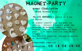 Atelier "Le plâtre dans tous ses états" Magnet party