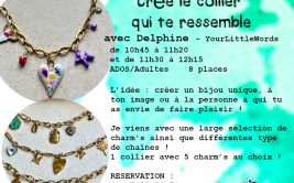 Atelier "Crée le collier qui te ressemble"