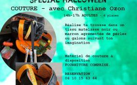 Atelier spécial Halloween "Fais ta trousse" - Couture
