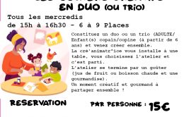 Les goûters créatifs en duo ou trio