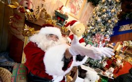 Le Père Noël en calèche