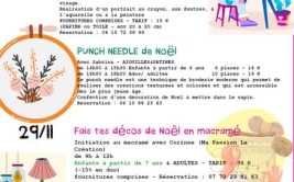 PUNCH NEEDLE - Broderie de Noël