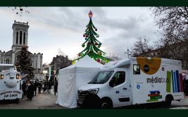 Le médiabus sur le marché de Noël
