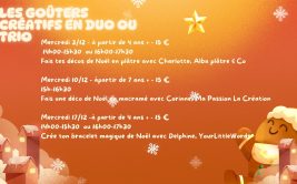 Les goûters créatifs en duo ou trio - spécial Noël