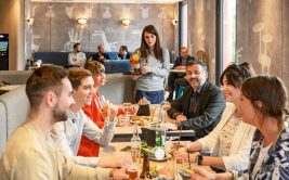 Restaurant Le Hub, plateforme gourmande