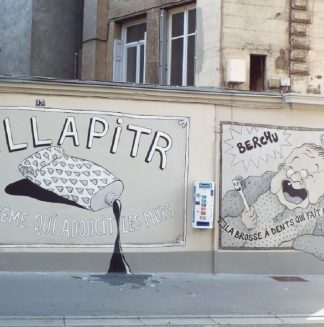 Street Art La brosse à dent qui fait rire, fresque Ella et Pitr