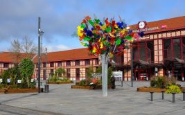 Parvis de la gare de Châteaucreux