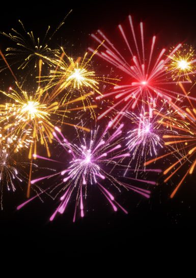 beautiful fireworks illustration