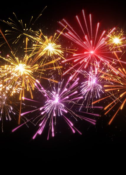 beautiful fireworks illustration